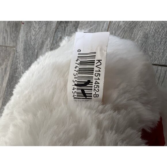 Teddy‎ Bear Plush Red Roses Bow 14" Valentine Love Way to Celebrate White NWT - Picture 7 of 12